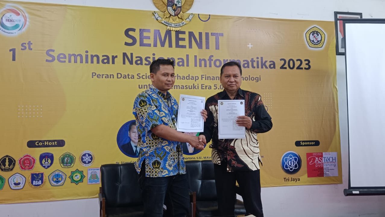Partisipasi Prodi Teknik Informatika Universitas Kahuripan Kediri Dalam Seminar Nasional Informatika (SEMENIT) dan Kerjasama Nasional Penelitian dan PkM di Universitas Merdeka Pasuruan
